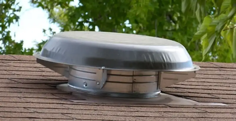 attic fan installation services with low-profile roof ventilation unit in Columbia, SC