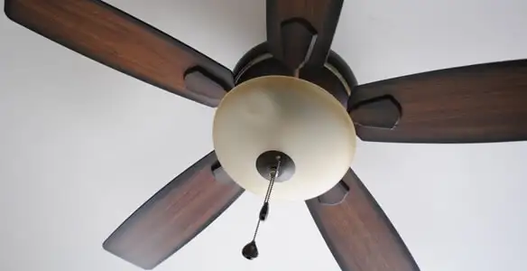 Fully installed ceiling fan with balanced blades and light fixture in Columbia, SC