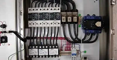 Electrical panel installation with organized circuit breakers and wiring in Columbia, SC