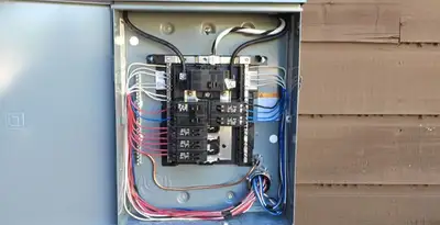 electrical panel upgrade service featuring newly installed electrical panel wired by licensed electricians in Columbia, SC
