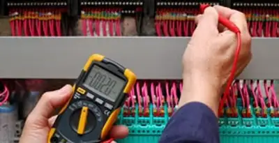electrical service showing professional testing and troubleshooting of electrical panel by licensed electricians in Columbia, SC