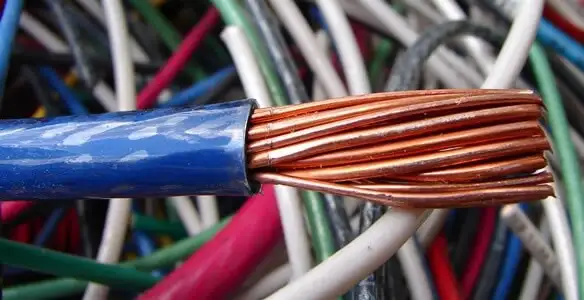 electrical wiring services showing exposed copper conductors and cable preparation in Columbia, SC