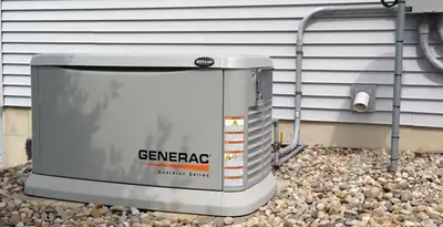 generator installation service featuring outdoor standby generator setup by licensed electricians in Columbia, SC