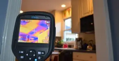 home energy audit service using thermal imaging to evaluate electrical efficiency inside a home in Columbia, SC