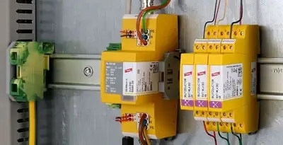 lightning surge protection system with surge suppressors installed by electrical service professionals in Columbia, SC