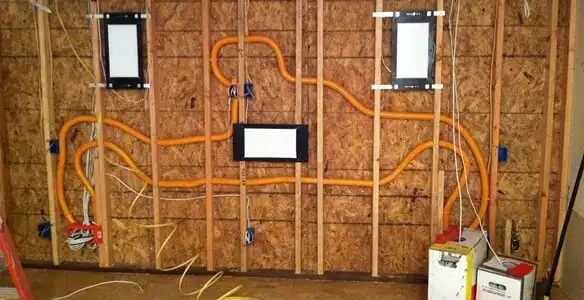 new construction wiring project displaying complete electrical system layout installed by professionals in Columbia, SC