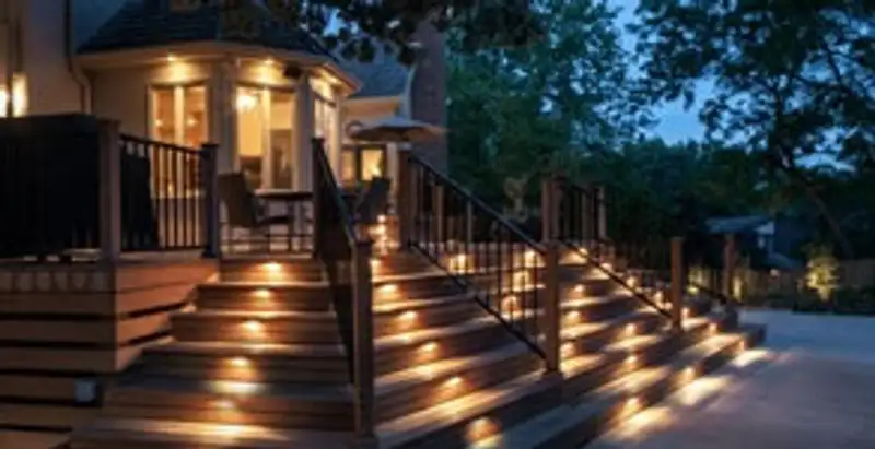 Residential electrician installing outdoor lighting for home safety in Columbia, SC