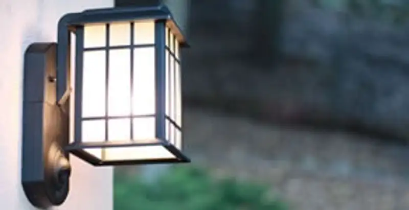 security light installation services with professionally mounted exterior wall light in Columbia, SC